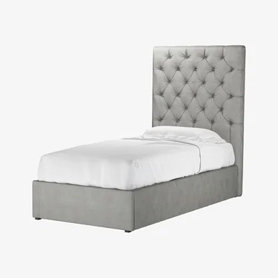 Sofa.com Rosalie 150cm Single Ottoman Bed in Mushroom Heathland Weave - sofa.com
