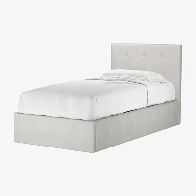 Sofa.com Avery 100cm Single Ottoman Bed in Shell Heathland Weave