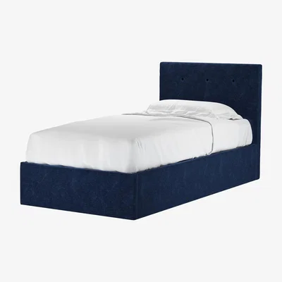 Sofa.com Avery 100cm Single Ottoman Bed in Port Royal Aquaclean Clever Chenille