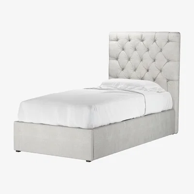 Sofa.com Rosalie 130cm Single Ottoman Bed in Shell Heathland Weave - sofa.com