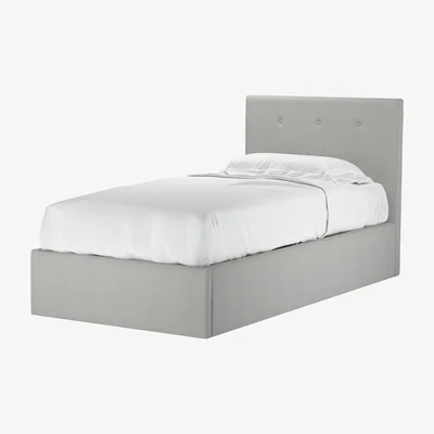 Sofa.com Avery 100cm Single Ottoman Bed in Wishing Well Organic Smart Cotton