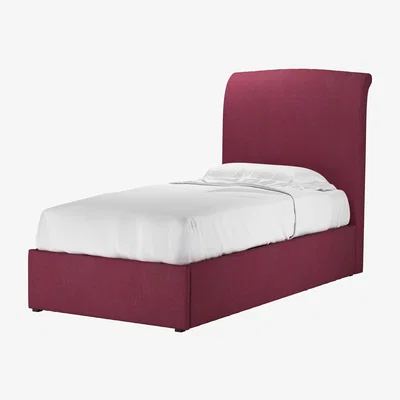 Sofa.com Thea Single Ottoman Bed in Boysenberry Brushed Linen Cotton - sofa.com