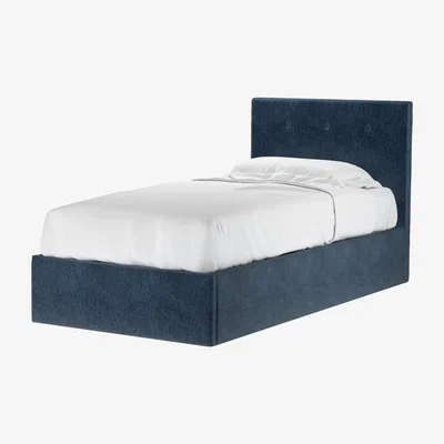 Sofa.com Avery 100cm Single Ottoman Bed in Portland Blue Brushstroke