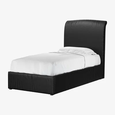 Sofa.com Thea Single Ottoman Bed in Smoke Soft Leather - sofa.com