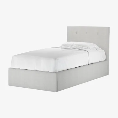 Sofa.com Avery 100cm Single Ottoman Bed in Pumice House Basket Weave