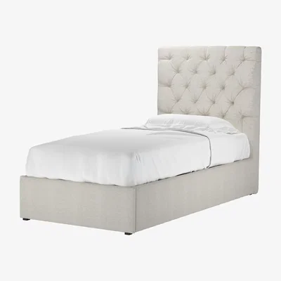 Sofa.com Rosalie 130cm Single Ottoman Bed in Clay House Basket Weave - sofa.com