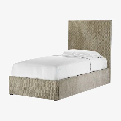 Sofa.com Avery 130cm Single Ottoman Bed in Cappuccino Bubble Velvet - sofa.com