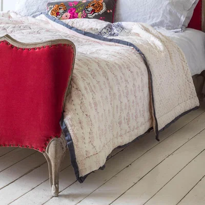 Graham & Green Lucinda Hand Printed King Size Quilt