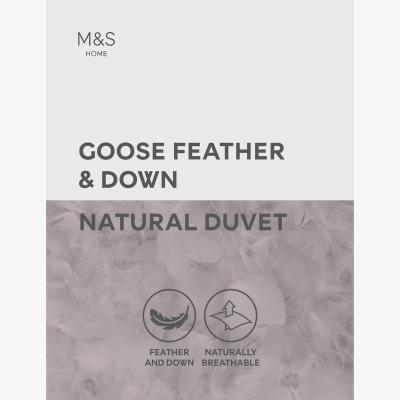 Marks & Spencer M&S Goose Feather & Down 2.5 Tog Duvet - 5FT - White, White