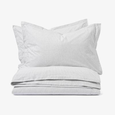 Made.com Laith 100% Organic Cotton Cover + 2 Pillowcases, King, Navy