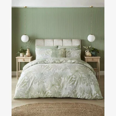 Downtown Graham & Brown Graham and Brown Bohemia Sage Duvet Set - King, Cotton