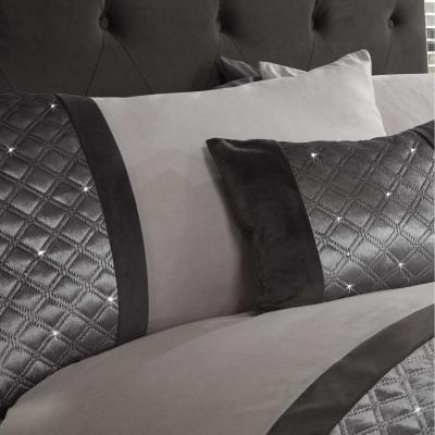 The Range Hollywood Duvet Set - Silver / King