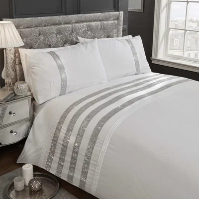 The Range Carly Duvet Set - White / King