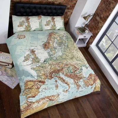 The Range Map Duvet Set - Multi / King
