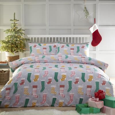 The Range Christmas Stockings Reversible Double Duvet Set - Christmas Stock Double Duvet Set