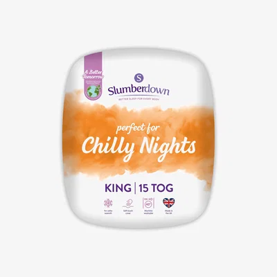 The Range Slumberdown Chilly Nights 15 Tog Duvet - White / King size