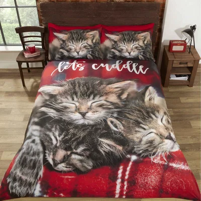 The Range Cuddle Cats Duvet Set - Multi / King