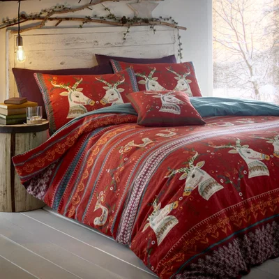 The Range Folklore Duvet Set - Red / King