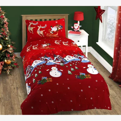 The Range Colourful Fun Santa And Friends Duvet Set - Red / King