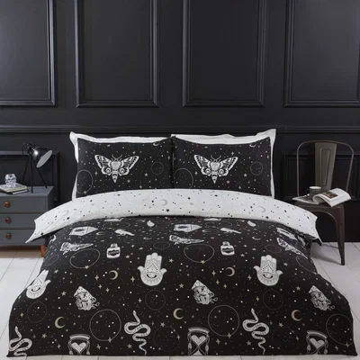 The Range Gothic Magick Microfibre Duvet Set King Multi - Multi