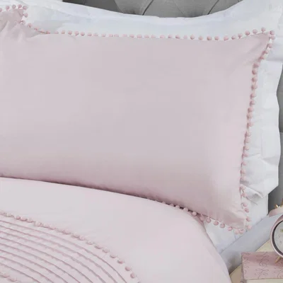 The Range Pom Poms Duvet Set - Blush / King