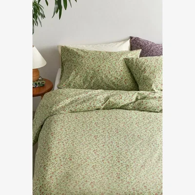 Urban Outfitters Urban Outfitters Clarissa Green Floral Duvet Set - Green King