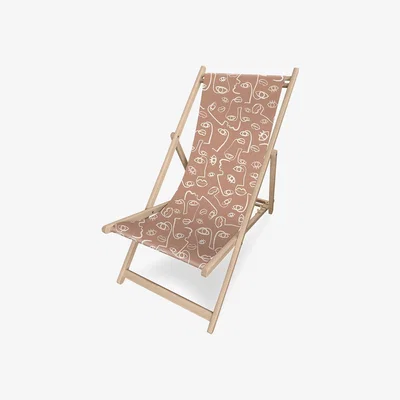 Amara PODEVACHE - Terra Nova Deck Chair - Abstract Faces