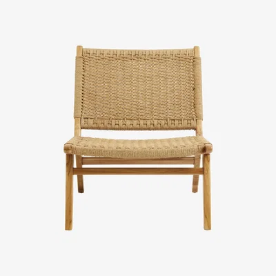 Amara Nordal - Teak Woven Lounge Chair - Natural