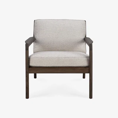 Amara Ethnicraft - Rosewood Jack Lounge Chair - Ivory