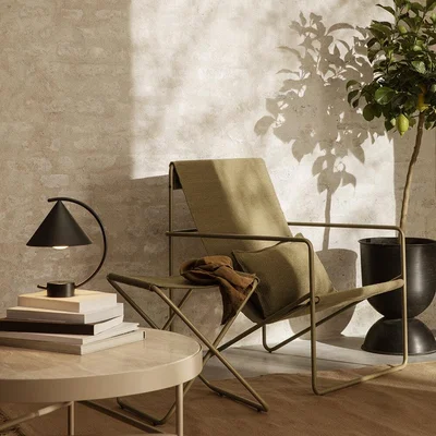 Amara ferm LIVING - Desert Chair - Olive/Olive