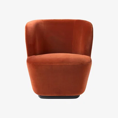The Conran Shop Small Stay Lounge Chair in Rust Velvet & Black