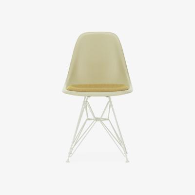 The Conran Shop DSR Plastic Side Chair in Mustar/Ivory, Parchment & White