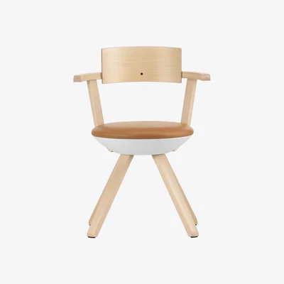 The Conran Shop KG002 High Rival Chair in Caramel & Birch