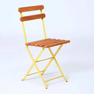 The Conran Shop Exclusive 403 Folding Bistro Chair in Yellow