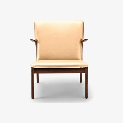 The Conran Shop OW124 Beak Chair Oiled Walnut & Sif Leather