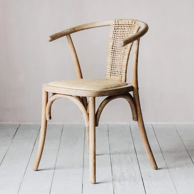 Graham & Green Lucien Wicker Wishbone Chair