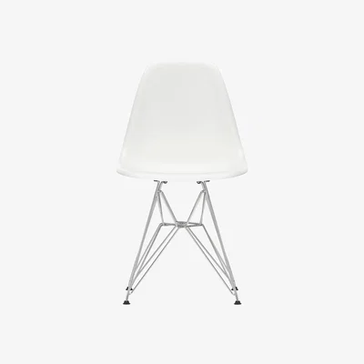 Heal's Vitra Eames DSR Side Chair New Height Green Basic Dark Powder Coated Base - Heal's UK Furniture