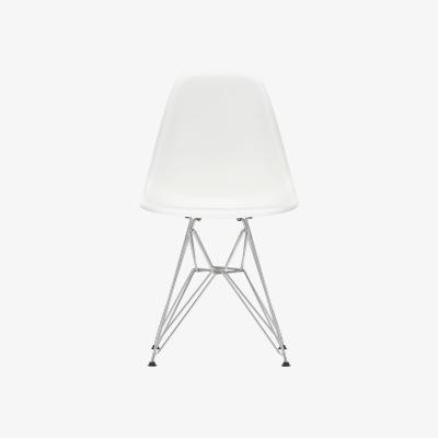 Heal's Vitra Eames DSR Side Chair New Height Light Grey Basic Dark Powder Coated Base - Heal's UK Furniture