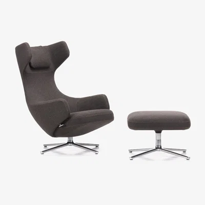 Heal's Vitra Grand Repos & Ottoman Cosy Nutmeg - Heal's UK Furniture
