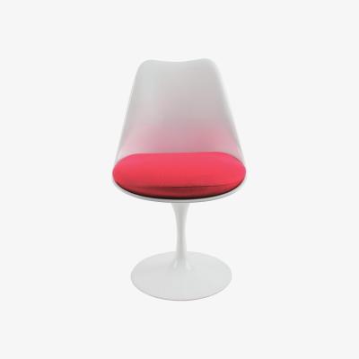 Heal's Knoll Tulip Armless Chair Swivel Base Red - Heal's UK Furniture