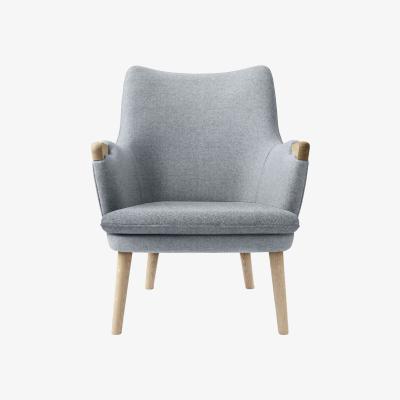 Heal's Carl Hansen & Son CH71 Lounge Chair Walnut Oil Shell Hallingdal 130 Cushion Moss 004 - Heal's UK Furniture