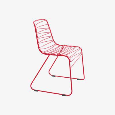 Made in Design Flux Stacking chair - Metal by Magis Red