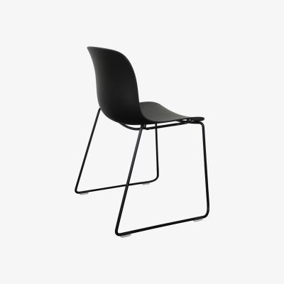 Made in Design Troy Outdoor Stacking chair - Polypropylene seat - Sled feet by Magis Black