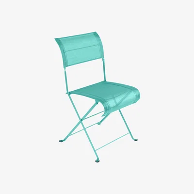 Made in Design Dune Folding chair - / Cloth by Fermob Blue