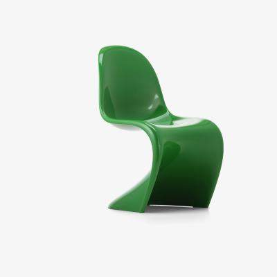Made in Design Panton Chair Classic Chair - / By Verner Panton, 1959 - Rigid polyurethane foam by Vitra Green