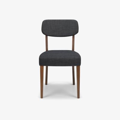 The Range Set Of 2 Farringdon Chair - Walnut/Grey
