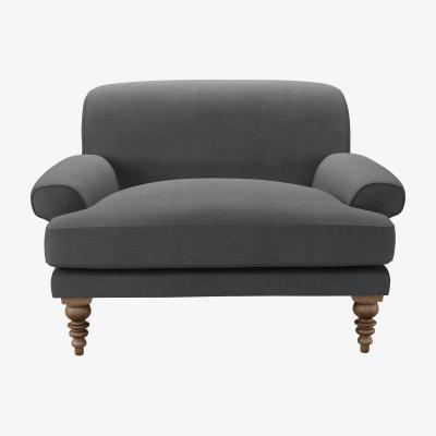Sofa.com Saturday Loveseat in Monsoon Brushed Linen Cotton - sofa.com