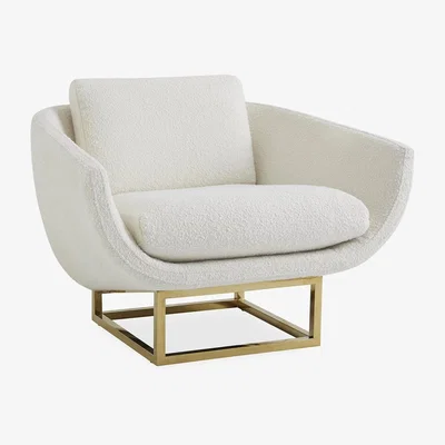 Tobias Oliver Jonathan Adler I Beaumont Lounge Chair I Olympus Ivory