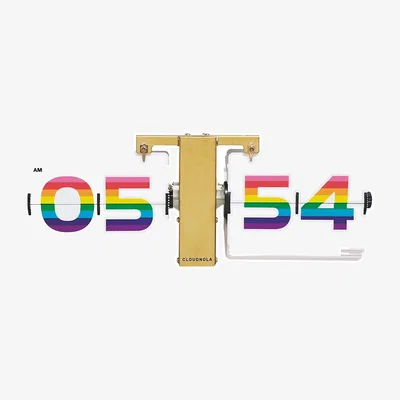 Amara Flipping Out Rainbow Flip Clock