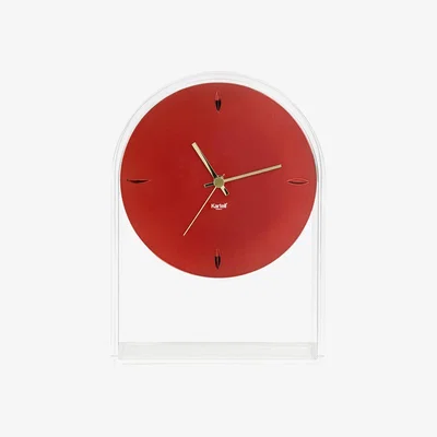 Amara Kartell - Air Du Temps Clock - Crystal/Red